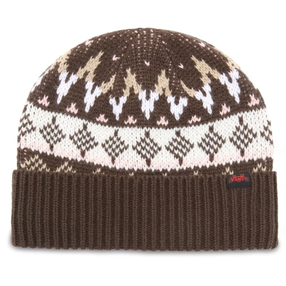 Vans MN VANS Jucti Brown Ornament Beanie Winter Fall Hat Women Men VN0A5… - Picture 13 of 16